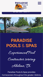 Mobile Screenshot of paradisepoolstx.com