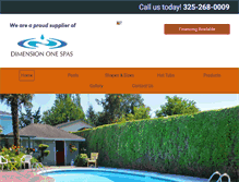 Tablet Screenshot of paradisepoolstx.com